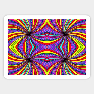 Psychedelic Abstract colourful work 137 Sticker